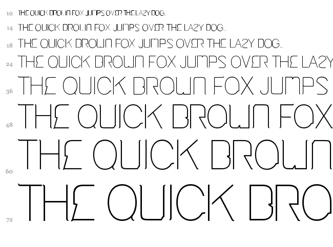 Cinga font waterfall